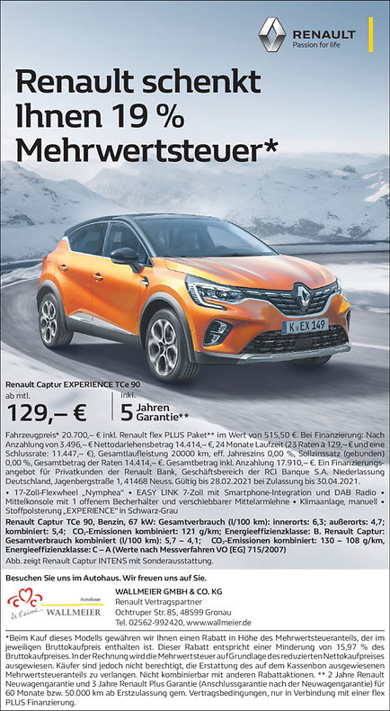 Autohaus Wallmeier Gmbh & Co Kg Renault | Dacia | Neuwagen | Autohaus Wallmeier GmbH&Co.KG | Gronau